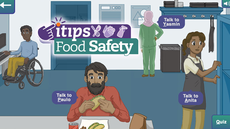 iTIPS banner with characters in the game