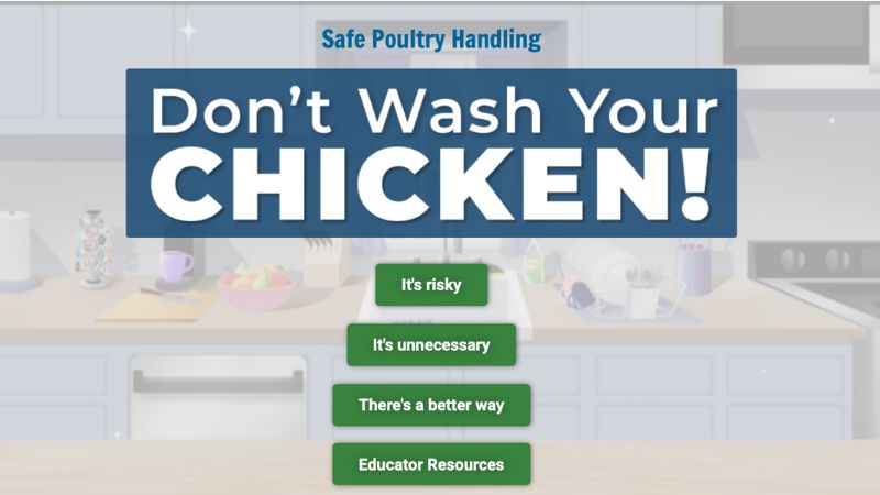 Don't Wash Your Chicken! Banner image